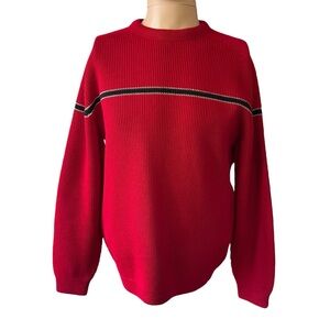 Vintage 70s Montant Red Ski Sweater